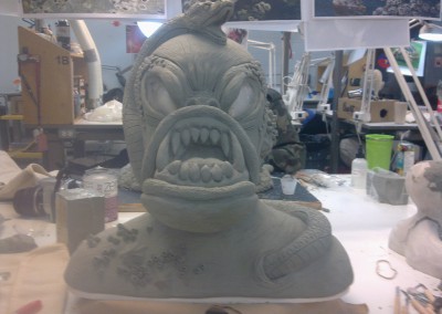 Mask at the sculpting stage